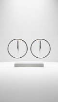 Pendientes minimalistas de platino