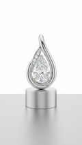 Colgante de platino con gema impecable
