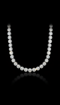 Collar tennis diamantes platino clásico