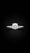 Anillo de compromiso diamante corte brillante